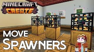 How to MOVE SPAWNERS in Minecraft Create Mod (1.20.1)