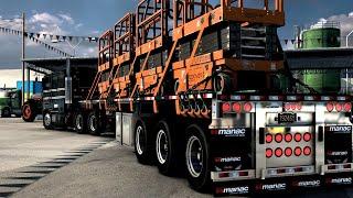 MHAPro Map BETA - Pete 362 Cabover - USA Trailer Pack - American Truck Simulator [v1.47] 4K