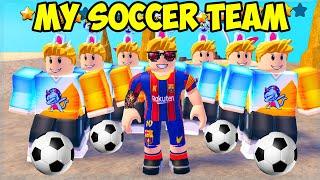 MAKING MY OWN SOCCER TEAM in ROBLOX GOAL KICK SIMULATOR