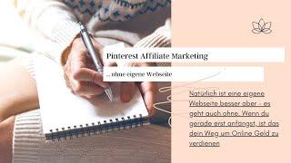 Pinterest Affiliate Marketing ohne eigene Webseite