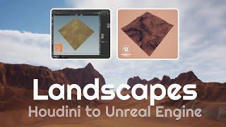 How to import a Houdini Heightfield as an Unreal Engine Landscape (on both UE5 & UE4)