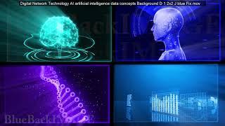 Digital Network Technology AI artificial intelligence data concepts Background D Tate A1 2x2 Move me