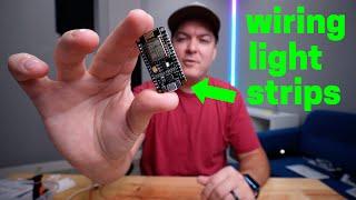 Wiring 24v RGB COB Light Strips! with a ESP8266 using WLED