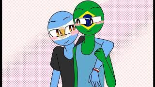 Countryhumans brazil x argentina