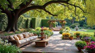 Positive Morning Piano Garden  Relaxing Piano Music on a Summer Porch for a Peaceful Morning