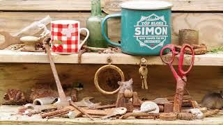 George the Mouse in a Log pile House - the shed  family of mice