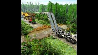 Amzing High Tech Bridge military vehicles Very Helpful | moment truck failed to operate