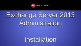 Exchange Server 2013 Installation