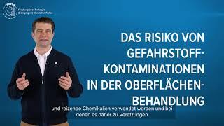 Reduzierung des chemischen Risikos in der oberflächenbehandlung durch Vorbeugung