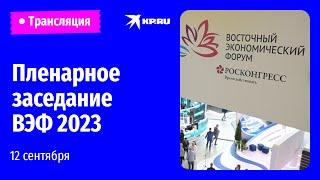 Пленарное заседание Восточного экономического форума 2023: прямая трансляция