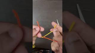 Making invisible knot or magic knot in crochet #diy #crochet #wool #knot #magic #shorts