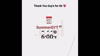 Thanks for 6k family  #6ksubs #summertime #summergyt