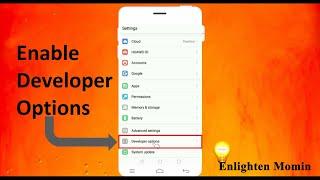 How to on Developer Mode on Android || Its Easy || Enlighten Momin