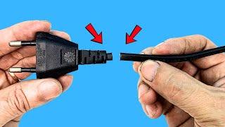 Great Tricks to repair a PLUG when it is Broken!  AMAZING SMART