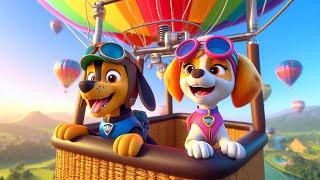 Paw Patrol Ultimate Rescue | SKYE & CHASE Are On A Flying Balloon! - Very Funny Story | Rainbow 3