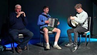 Jim Higgins (1): bodhrán & Joseph Mannion: accordion, Micheál Ó hAlmhain: whistle - Craiceann 2024