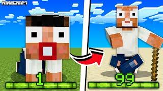 Minecraft, But Your XP = Your AGE || Minecraft Mods || Minecraft gameplay