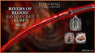 Elden Ring: I Tried The Improved Version of "RIVERS OF BLOOD" In Ng+7 Against Main Bosses | No-Hit