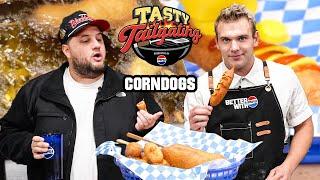 Frying Up DELICIOUS Corndogs | Tasty Tailgating Ep. 8