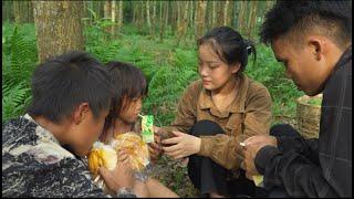 Heartwarming Journey: Helping two orphans and clearing weeds on the new land