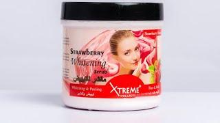 XTREME*STRAWBERRY WHITENING SCRUB IS GOOD FOR YOUR FACE AND BODY