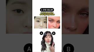 Which HAIR COLOR fits you best? 20sec beauty test #douyin #kbeauty #hairstyle #haircolor #haircare