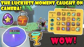 The LUCKIEST Moments CAUGHT ON CAMERA!  | Bee Swarm Simulator 