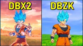 Super Saiyan Blue Goku - All Attacks | DBZ Kakarot vs DBXV2 [SSGSS]