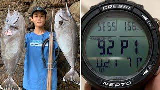 Hitting DEEP Drops and Sniping Big Opelu Kala | Hawaii Spearfishing