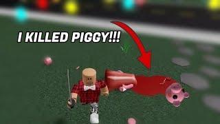 I KILLED PIGGY IN ROBLOX! How To Kill Piggy In Roblox Using Grab Knife V4 script