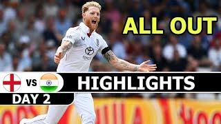 INDIA VS ENGLAND 1ST TEST DAY 2 MATCH HIGHLIGHTS 2025 | IND VS ENG