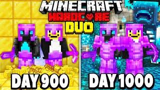 We Survived 1000 Days in HARDCORE Minecraft...