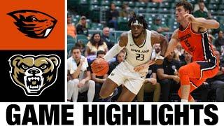 Oregon State vs Oakland Highlights | NCAA Men's Basketball | 2024 College Basketball