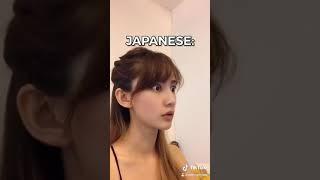 Funny Tiktok Japanese vs English  by ruthbellpan