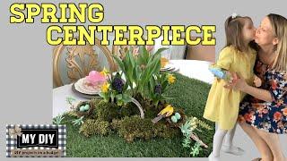 NATURE INSPIRED SPRING CENTERPIECE | FLOWER POT IDEAS | SPRING TABLESCAPE | SO EASY!