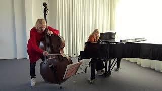 Bernard SALLES Lamento for Teppo for doublebass and piano, Christine Hoock