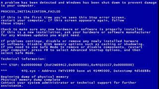 BLUE SCREEN OF DEATH СИНИЙ ЭКРАН СМЕРТИ video & sound