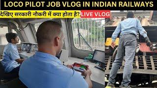 LOCO PILOT WORKING IN GOODS TRAIN IN EXTREME WINTERS