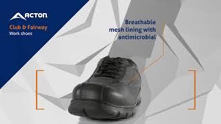 Acton's new Club & Fairway extra large WW (4E) work shoes