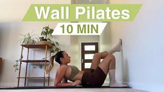 10 Min WALL PILATES ABS WORKOUT | 28 Day Wall Pilates Challenge / Day 3 & 14
