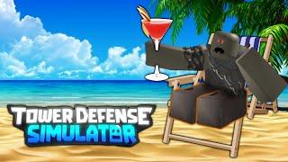 летнее обновление tower defense simulator, летние скины tds, tds стрим обновления