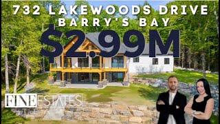 732 Lakewoods Drive, Barry's Bay | Your Dream Luxury Waterfront Property FOR SALE