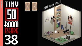 50 Tiny Room Escape 38 Workout Walkthrough (2 Cards)