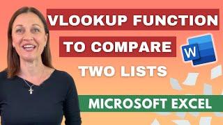 HOW TO: compare two columns in Excel using VLOOKUP