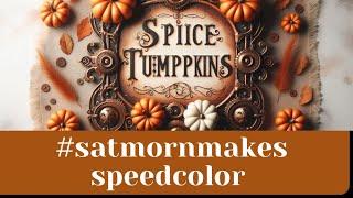 #satmornmakes Spice T-umpkins #2 speed color #2