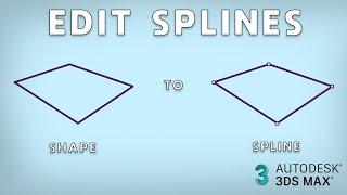 How convert shape to spline in 3DS Max 2024