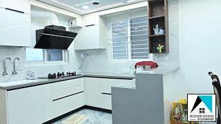 MVV CITY , 3BHK Home interiors, Modular Kitchen and Wardrobes, Makwana kicthen.