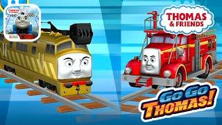 Thomas & Friends: Go Go Thomas! #70  Diesel 10 VS Flynn 2 Player Mode at Roaring Falls 2 Players