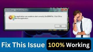 How To Fix 0xc000007b error on Windows 7/8.1/10/11 | Video - 104