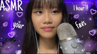 ASMR 1 hour of your favourites  mouth sounds,trigger words,close up whispers etc !! (12k special)